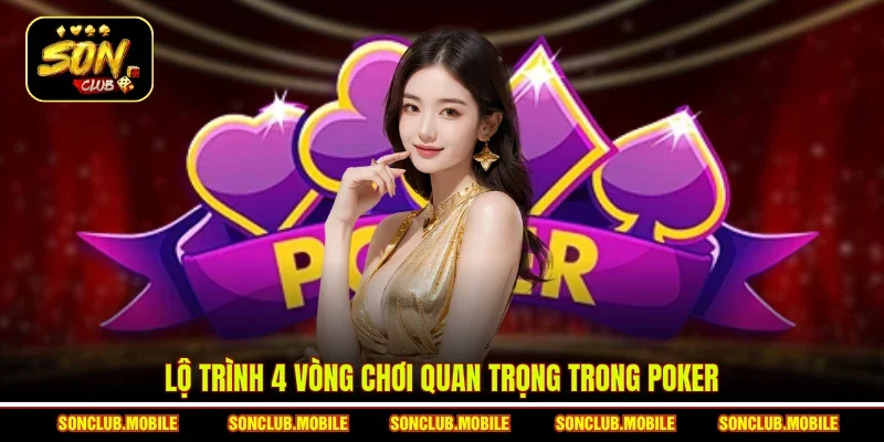Lộ trình 4 vòng chơi quan trọng trong Poker