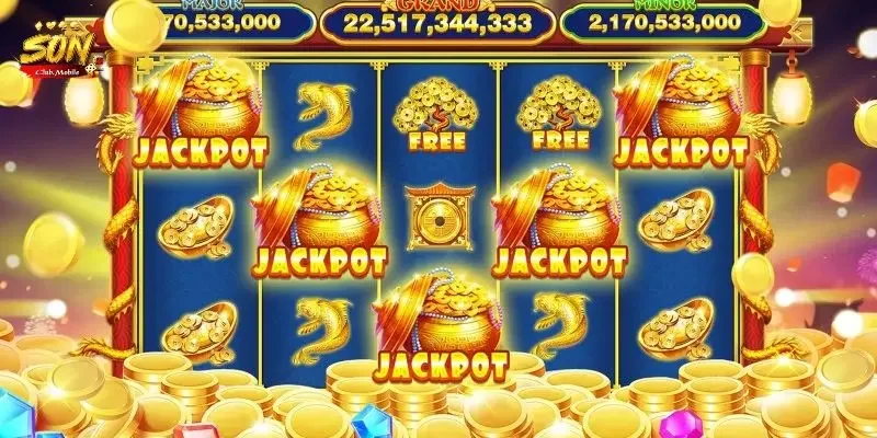 Giao diện sảnh nổ hũ SonClub với các biểu tượng game 3D sắc nét